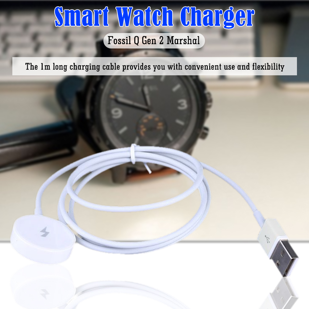 1m 스마트 워치 마그네틱 충전기 단락 보호 USB 충 - Fossil Smartwatch Accessories 리뷰 및 가격