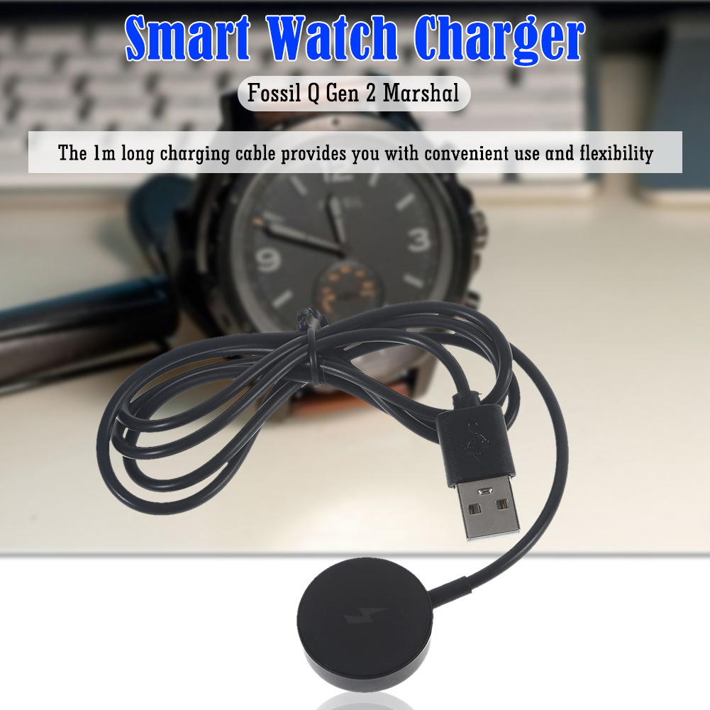 1m 스마트 워치 마그네틱 충전기 단락 보호 USB 충 - Fossil Smartwatch Accessories 리뷰 및 가격