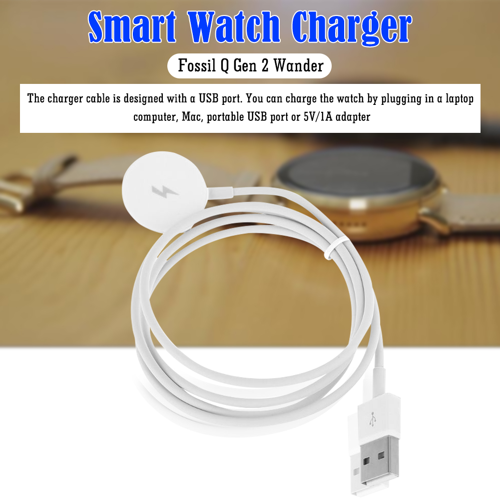 시계 충전기 케이블 USB 충전 도크 케이블 시계 전원 - Fossil Smartwatch Accessories 리뷰 및 가격