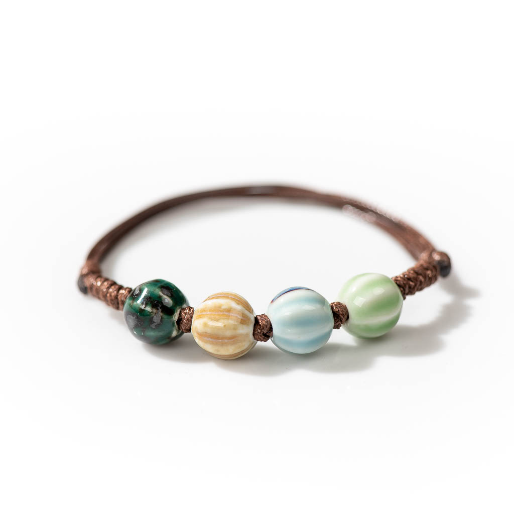 수제 세라믹 복고풍 스타일 비즈 사이즈 조절 팔찌 도매 - Ceramic Link Bracelet 리뷰 및 가격