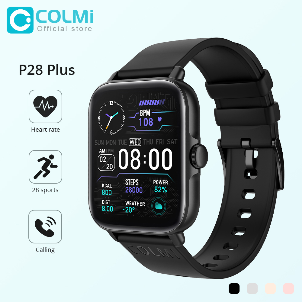 COLMI P28 Plus 블루투스 응답 통화 스마트  - Smartwatch Faces 리뷰 및 가격